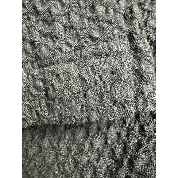 Eileen Fisher Size Petite Small Black Honeycomb High Mock Neck Overcoat Timeless - Picture 15 of 16